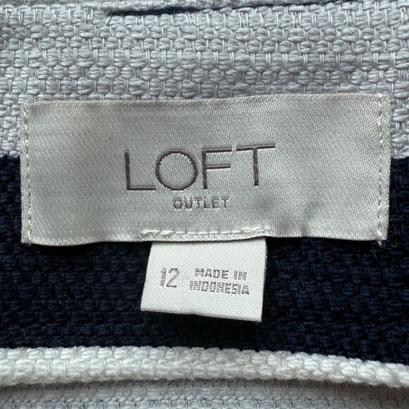 Loft Outlet Womens Striped Stretch Pencil Skirt Multicolor Size 12 - Picture 5 of 6